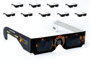 Lunettes Solar Eclipse - Safe Shades CE et ISO certifiées pour une visualisation directe du soleil - Value 10 Pack - The Monarch Butterfly Eclipse Project