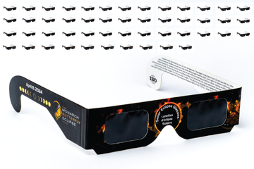 Lunettes Solar Eclipse - Safe Shades CE et ISO certifiées pour une visualisation directe du soleil - Jumbo 50 Pack - The Monarch Butterfly Eclipse Project